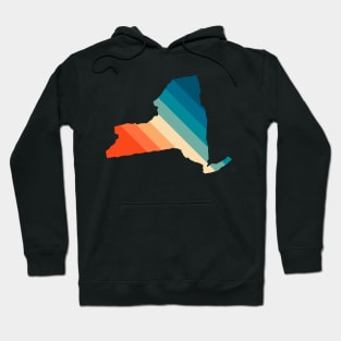 New York State Retro Map Hoodie